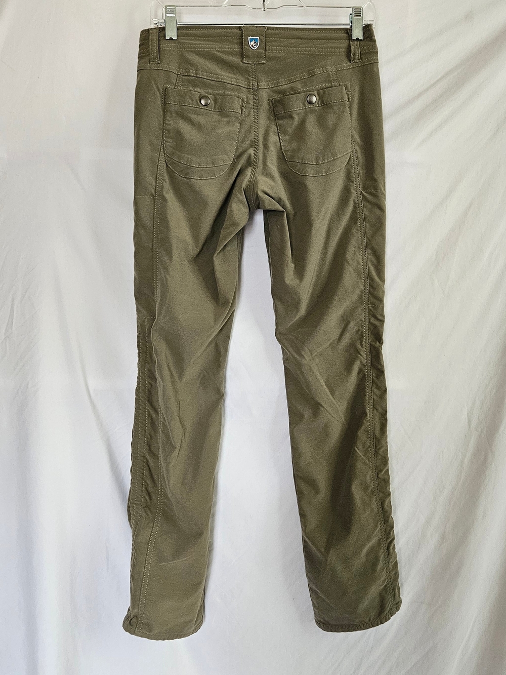 Kuhl Legendary Pants Olive Green Womens 2 R Hiking Outdoor Granola Adjustable